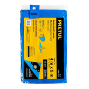 Lona de polietileno 4 x 5 m, azul, 110 g/m2, PRETUL
