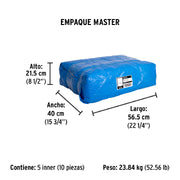 Lona de polietileno 4 x 5 m, azul, 110 g/m2, PRETUL