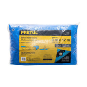 Lona de polietileno 6 x 12 m, azul, 110 g/m2, PRETUL