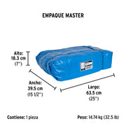 Lona de polietileno 9 x 14 m, azul, 110 g/m2, PRETUL