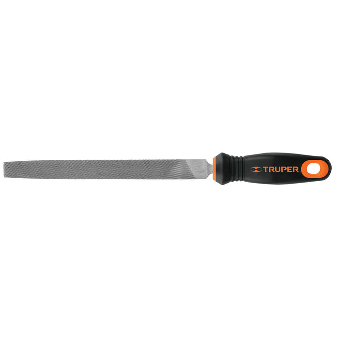 Lima plana bastarda 8' con mango Comfort Grip, TRUPER