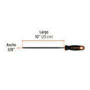 Lima redonda bastarda 10' con mango Comfort Grip, TRUPER