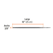 Lima redonda bastarda 10', TRUPER