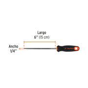Lima redonda bastarda 6' con mango Comfort Grip, TRUPER