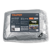 Lona de polietileno reforzada 12x17 m, gris, 180g/m2, TRUPER