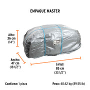 Lona de polietileno reforzada 12x17 m, gris, 180g/m2, TRUPER