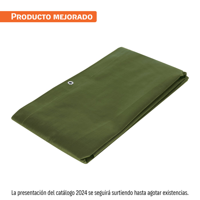 Lona uso rudo 2 x 3 m, verde olivo, 240 g/m2, TRUPER EXPERT