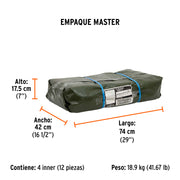 Lona uso rudo 2 x 3 m, verde olivo, 240 g/m2, TRUPER EXPERT