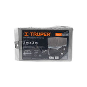 Lona de polietileno reforzada 2 x 3 m, gris, 180g/m2, TRUPER
