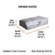 Lona de polietileno reforzada 3 x 3 m, gris, 180g/m2, TRUPER