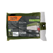 Lona uso rudo 3 x 4 m, verde olivo, 240 g/m2, TRUPER EXPERT