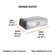Lona de polietileno reforzada 3 x 4 m, gris, 180g/m2, TRUPER