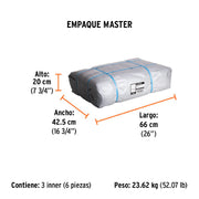 Lona de polietileno reforzada 4 x 5 m, gris, 180g/m2, TRUPER