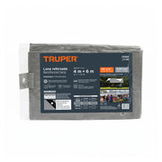 Lona de polietileno reforzada 4 x 6 m, gris, 180g/m2, TRUPER