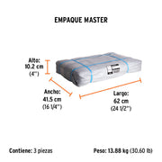 Lona de polietileno reforzada 4 x 6 m, gris, 180g/m2, TRUPER