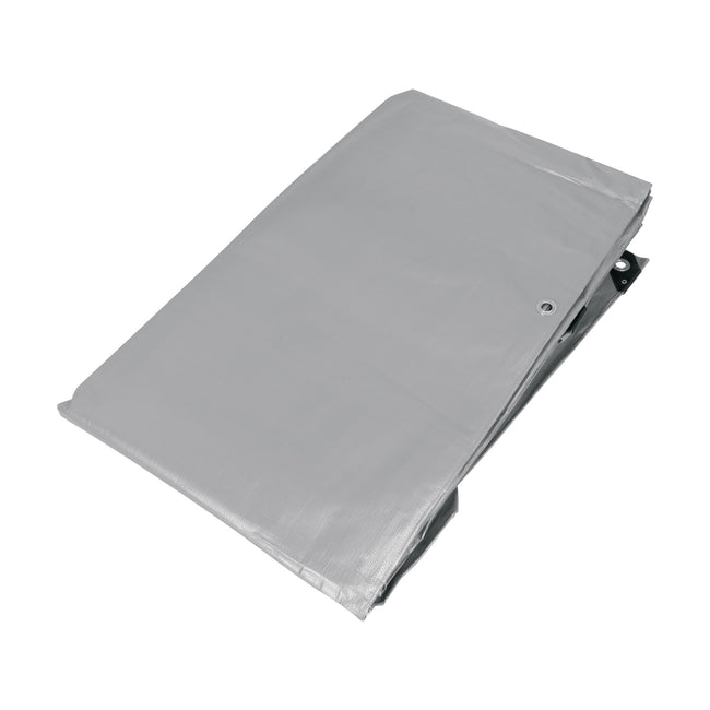Lona de polietileno reforzada 4 x 7 m, gris, 180g/m2, TRUPER