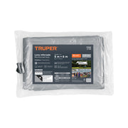 Lona de polietileno reforzada 5 x 6 m, gris, 180g/m2, TRUPER