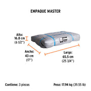 Lona de polietileno reforzada 5 x 6 m, gris, 180g/m2, TRUPER