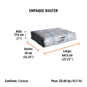 Lona de polietileno reforzada 5 x 7 m, gris, 180g/m2, TRUPER