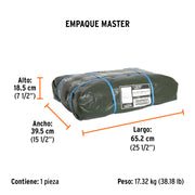 Lona uso rudo 6 x 12 m, verde olivo, 240 g/m2, TRUPER EXPERT