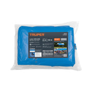 Lona de polietileno reforzada 6x12 m, azul, 180g/m2, TRUPER