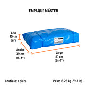 Lona de polietileno reforzada 7x10 m, azul, 180g/m2, TRUPER