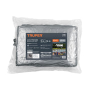 Lona de polietileno reforzada 9x14 m, gris, 180g/m2, TRUPER