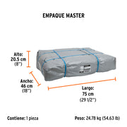 Lona de polietileno reforzada 9x14 m, gris, 180g/m2, TRUPER
