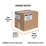 Lima triángulo pesado 5', 34 dpp, con mango, TRUPER