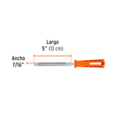 Lima triángulo pesado 5', 34 dpp, con mango, TRUPER