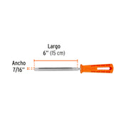 Lima triángulo pesado 6', 34 dpp, con mango, TRUPER