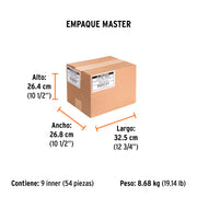 Lima triángulo pesado 7', 34 dpp, con mango, TRUPER