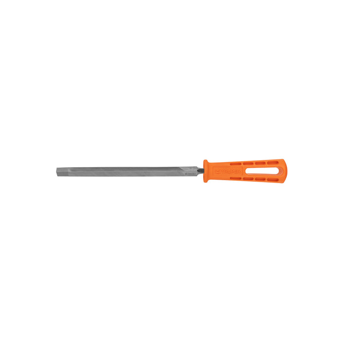 Lima triangular 7' para machete, 36 dpp, con mango, TRUPER