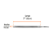 Lima triangular 7' para machete, 36 dpp, TRUPER
