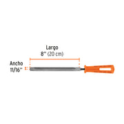 Lima triangular 8' para machete, 36 dpp, con mango, TRUPER