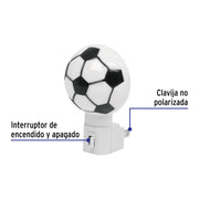 Luz de noche con lámpara E12, balón soccer, VOLTECK