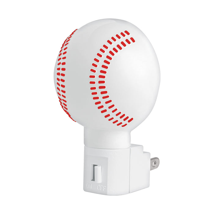 Luz de noche con lámpara E12, pelota de béisbol, VOLTECK