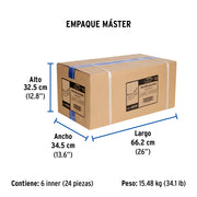 Mezcladora 4' lavabo, ABS, palanca, blíster, BASIC