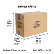 Mezcladora 4' para lavabo, cuello curvo, cartucho compresión