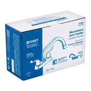Mezcladora 4' para lavabo, tubular, manerales palanca
