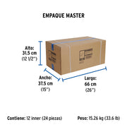 Mezcladora 4' para lavabo, tubular, manerales palanca