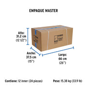Mezcladora 4' para lavabo, tubular, cartucho cerámico
