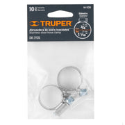 Bolsa con 2 abrazaderas sin fin # 10, 3/4 - 1-1/16', TRUPER