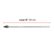 Mango articulado con cuadro de 1/2', largo 18', TRUPER