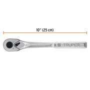 Matraca liberación rápida 72 dientes, cuadro 1/2', TRUPER