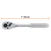 Matraca triple cuadros 1/4', 3/8' y 1/2', TRUPER