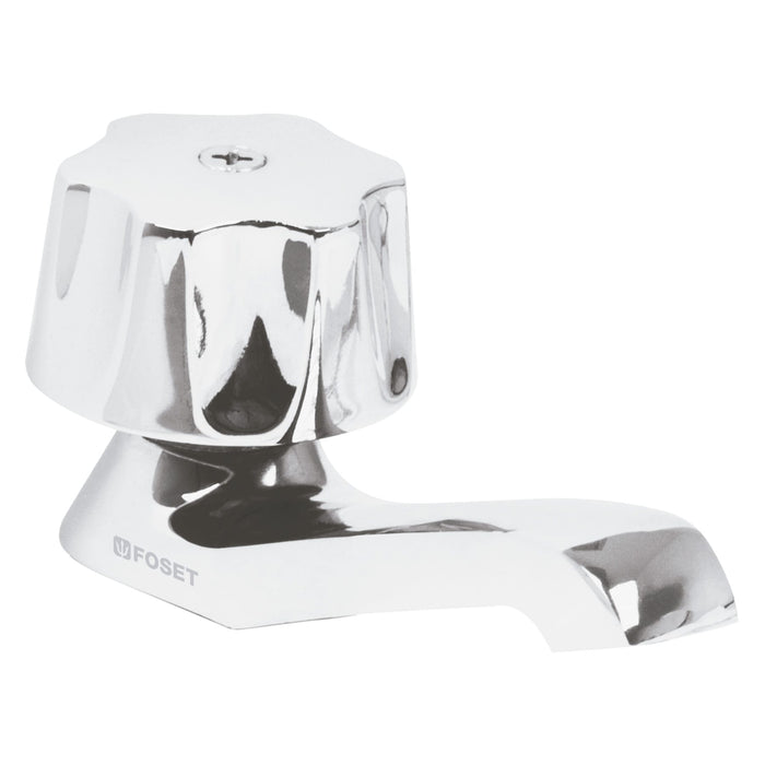 Llave individual para lavabo, maneral metálico, FOSET BASIC