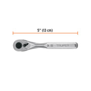 Matraca liberación rápida 72 dientes, cuadro 1/4', TRUPER