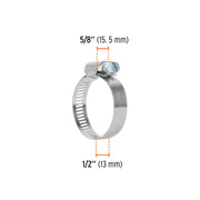 Bolsa con 2 abrazaderas sin fin # 20, 7/8 - 1-3/4', TRUPER