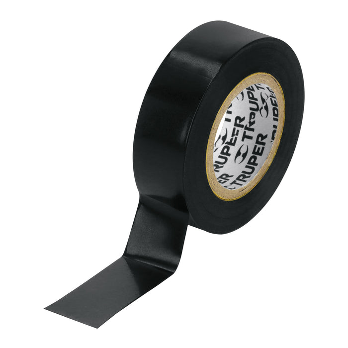 Cinta de aislar de 9 m x 19 mm, negra, TRUPER